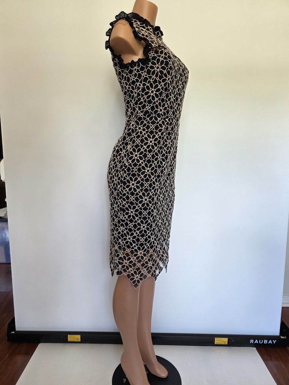 Ivory Lace Sheath Dress. Size 6 - Picture 13 of 17